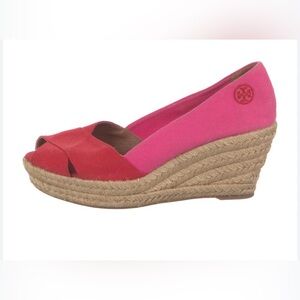 Tory Burch Filipa Colorblock Espadrille Wedges
